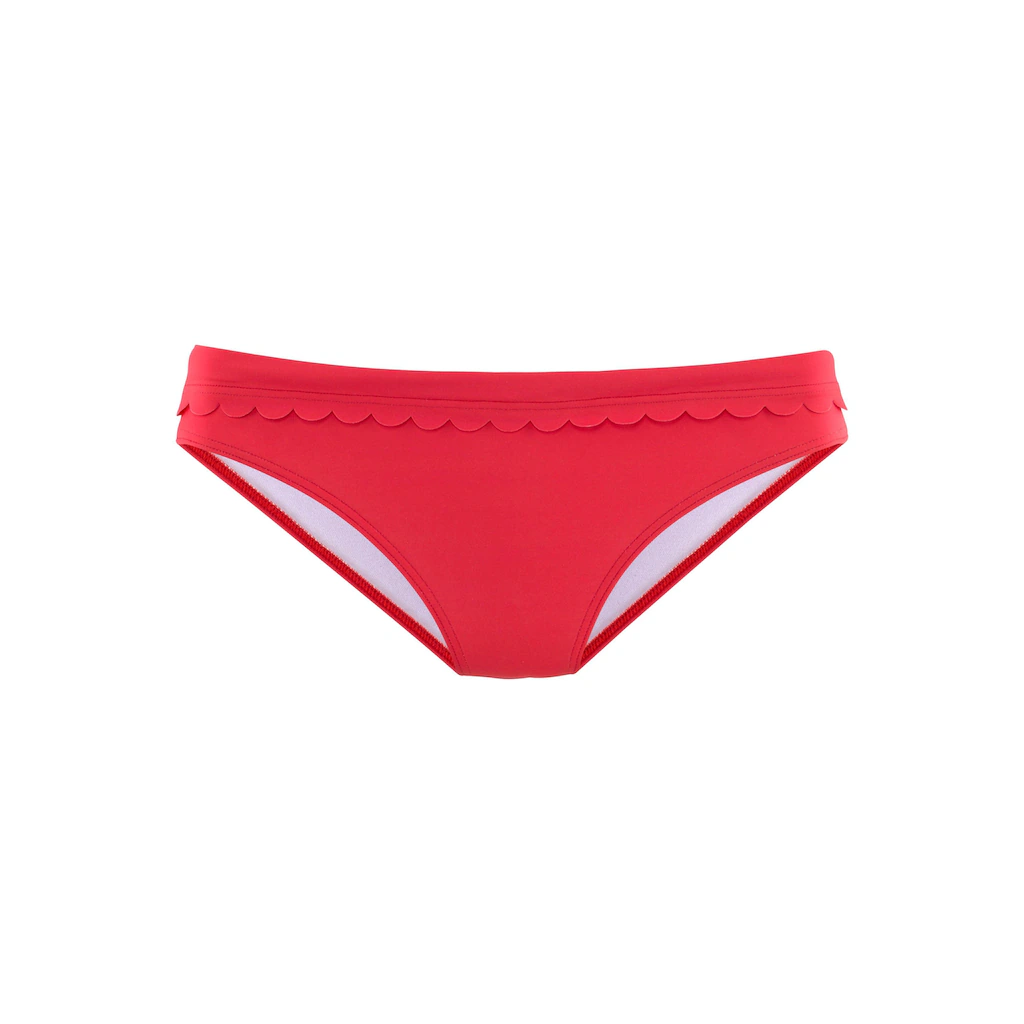 LASCANA Bikini-Hose »Scallop« Mit Umschlagbund ▷ Für