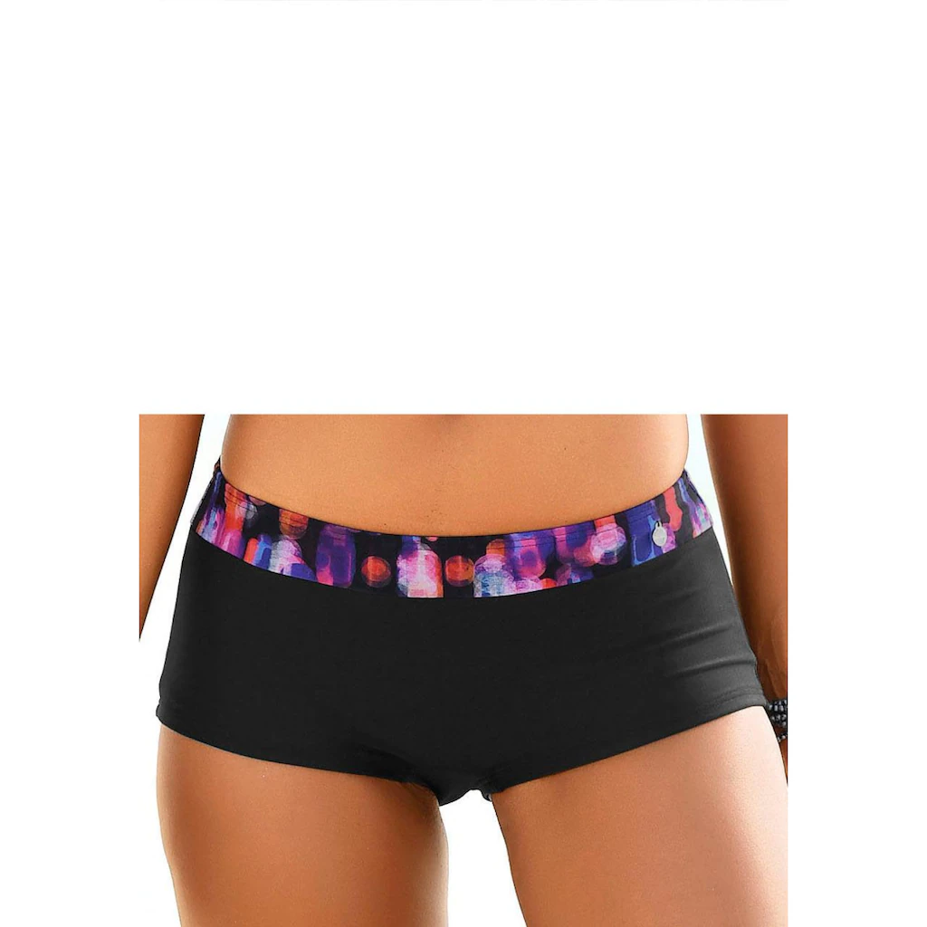 LASCANA Bikini-Hotpants »Sensation« Mit Bedrucktem Bündchen Online Kaufen