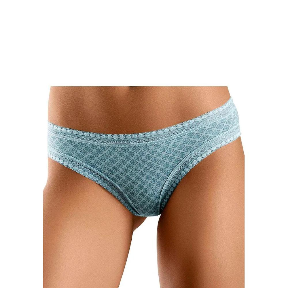 LASCANA Bikinislip (3er-Pack) Aus Elastischer Baumwolle Mit Weicher Spitze ▷ Für
