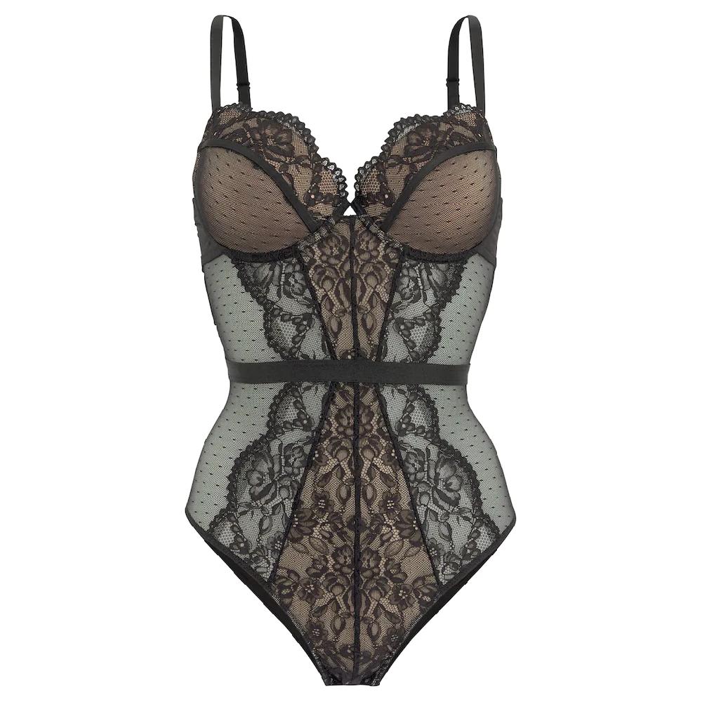 LASCANA Body Aus Floraler Spitze Und Soft-Mesh Sexy Dessous ▷ Für