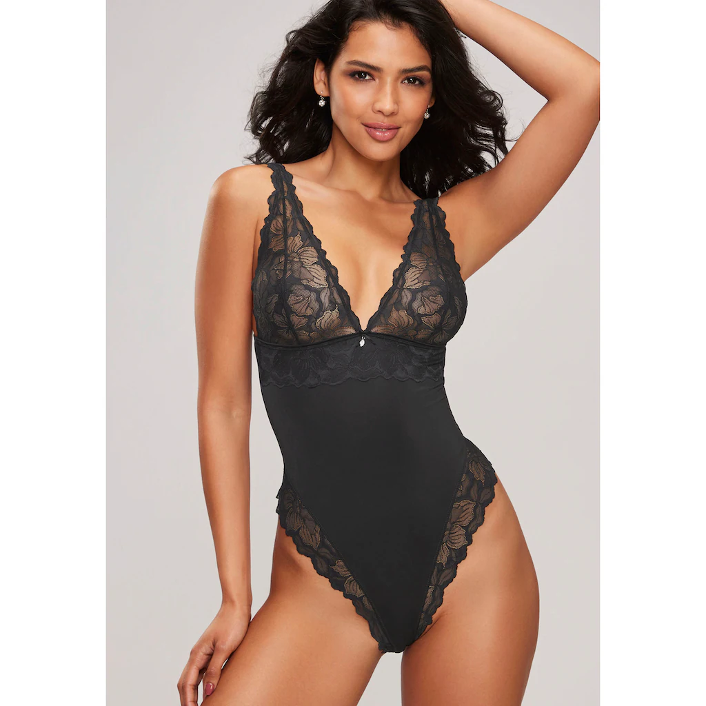 LASCANA Body mit hohen Beinausschnitten und feiner Spitze sexy Dessous ▷ für