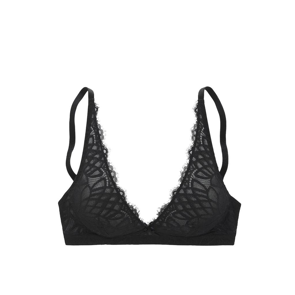 LASCANA Bralette-BH »Cara« Ohne Bügel Im Edlen High-Apex Design Sexy Dessous Kaufen