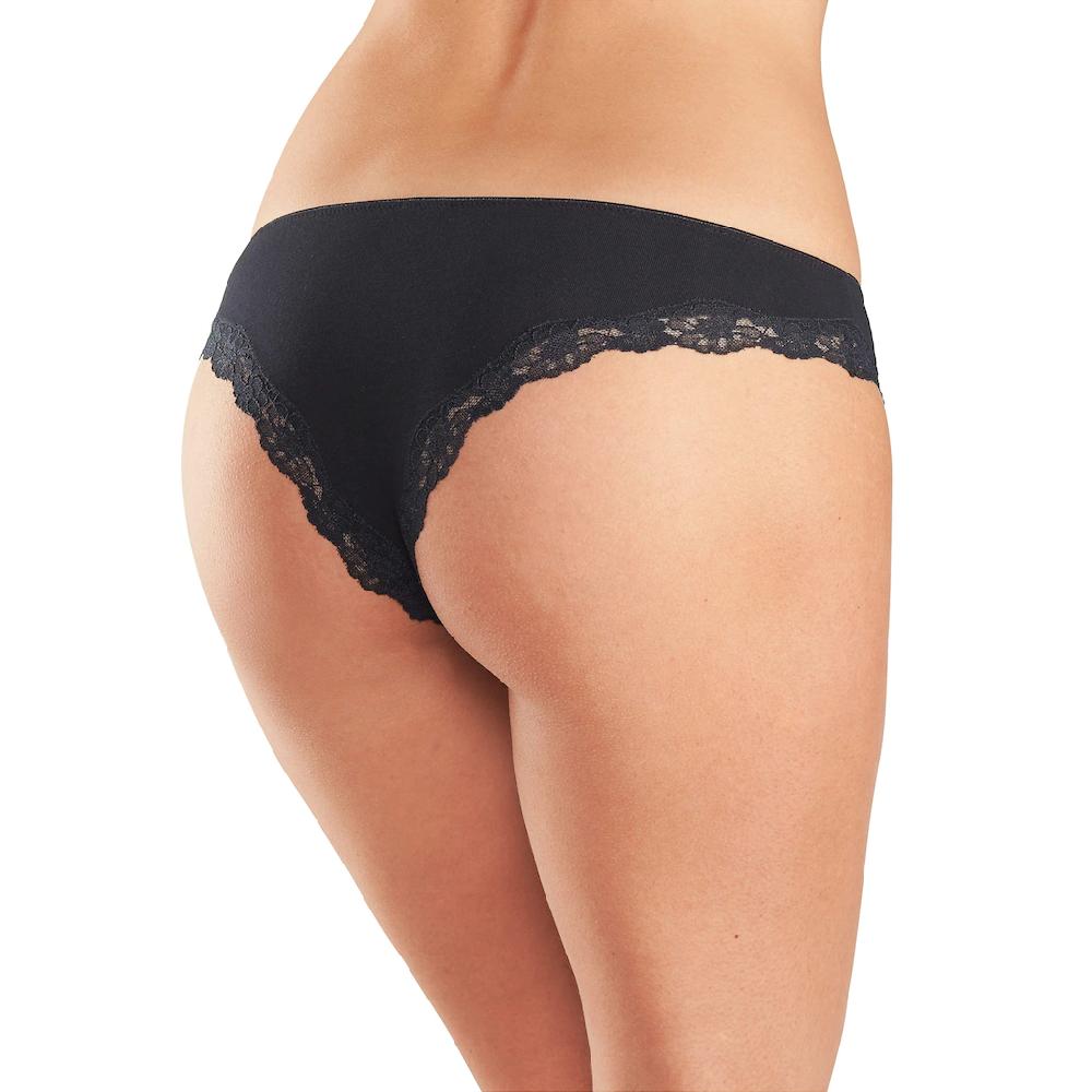 LASCANA Brasilslip (3er-Pack) Aus Elastischer Baumwolle Mit Zarter Spitze Online Bestellen