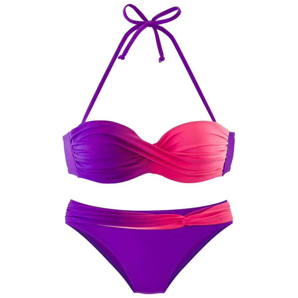 LASCANA Bügel-Bandeau-Bikini Im Modischen Farbverlauf Online Kaufen