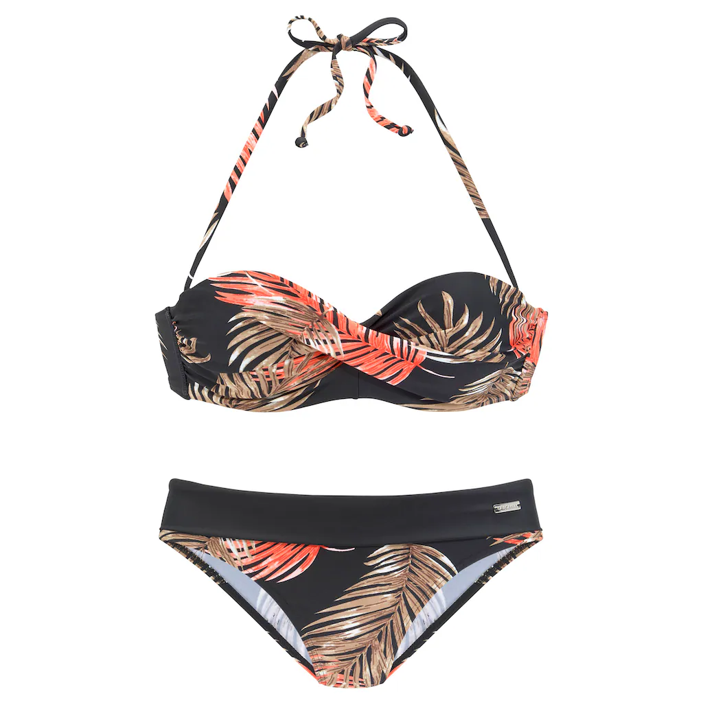 LASCANA Bügel-Bandeau-Bikini Mit Abnehmbare Träger