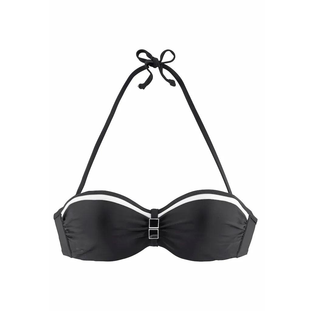 LASCANA Bügel-Bandeau-Bikini Mit Kontrastdetails Online Bestellen