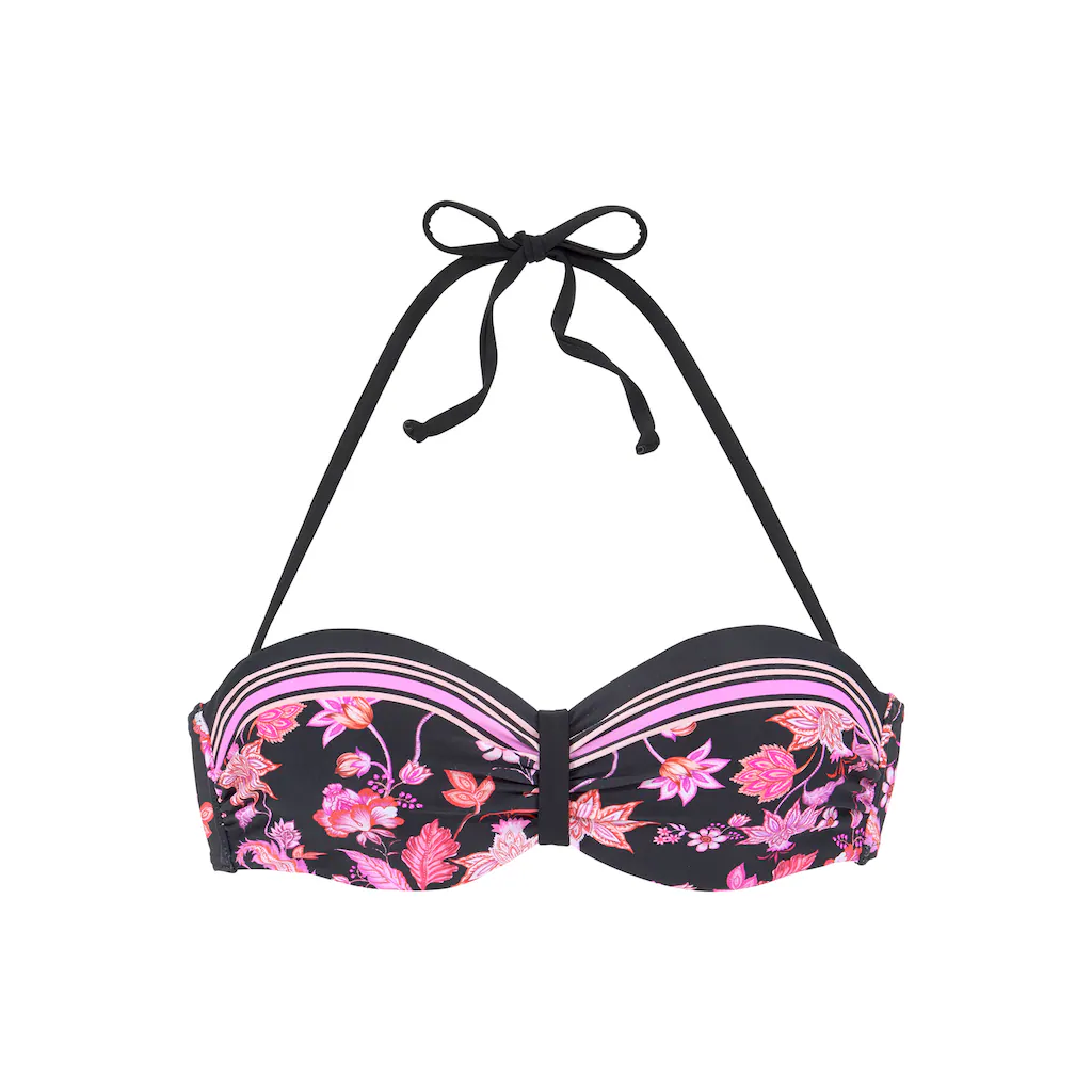 LASCANA Bügel-Bandeau-Bikini-Top »Bohemian« Mit Platzierten Streifen Bestellen