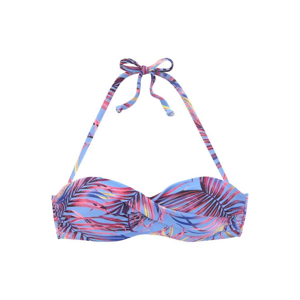 LASCANA Bügel-Bandeau-Bikini-Top »Breese« Im Tropischen Design Online Kaufen