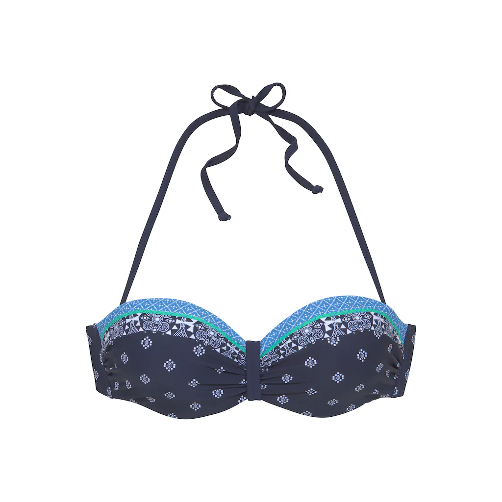 LASCANA Bügel-Bandeau-Bikini-Top »Jimer« Mit Platzierten Druck Bestellen