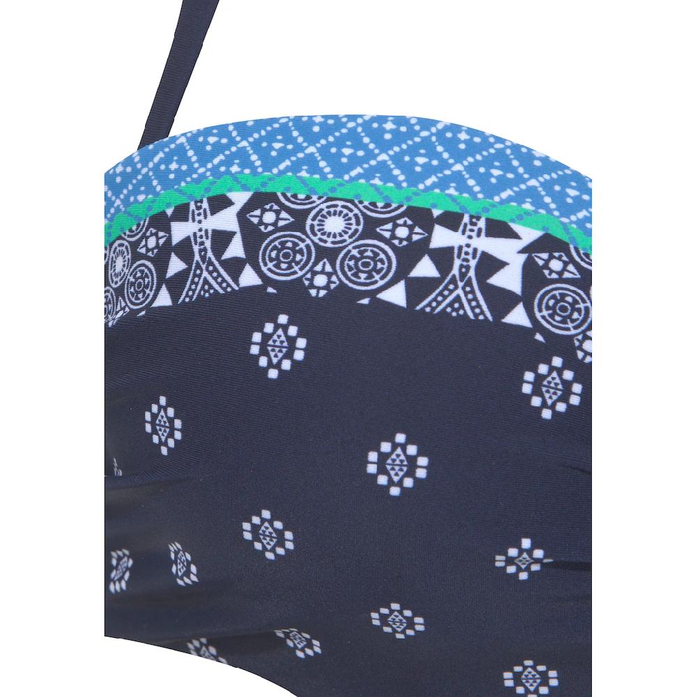 LASCANA Bügel-Bandeau-Bikini-Top »Jimer« Mit Platzierten Druck Bestellen