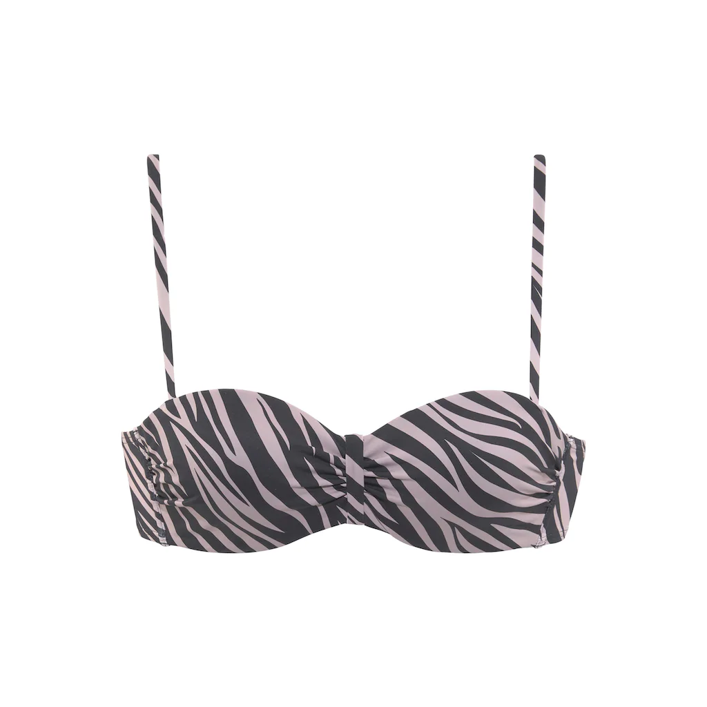 LASCANA Bügel-Bandeau-Bikini-Top »Kaa« Mit Animal-Design ▷ Für