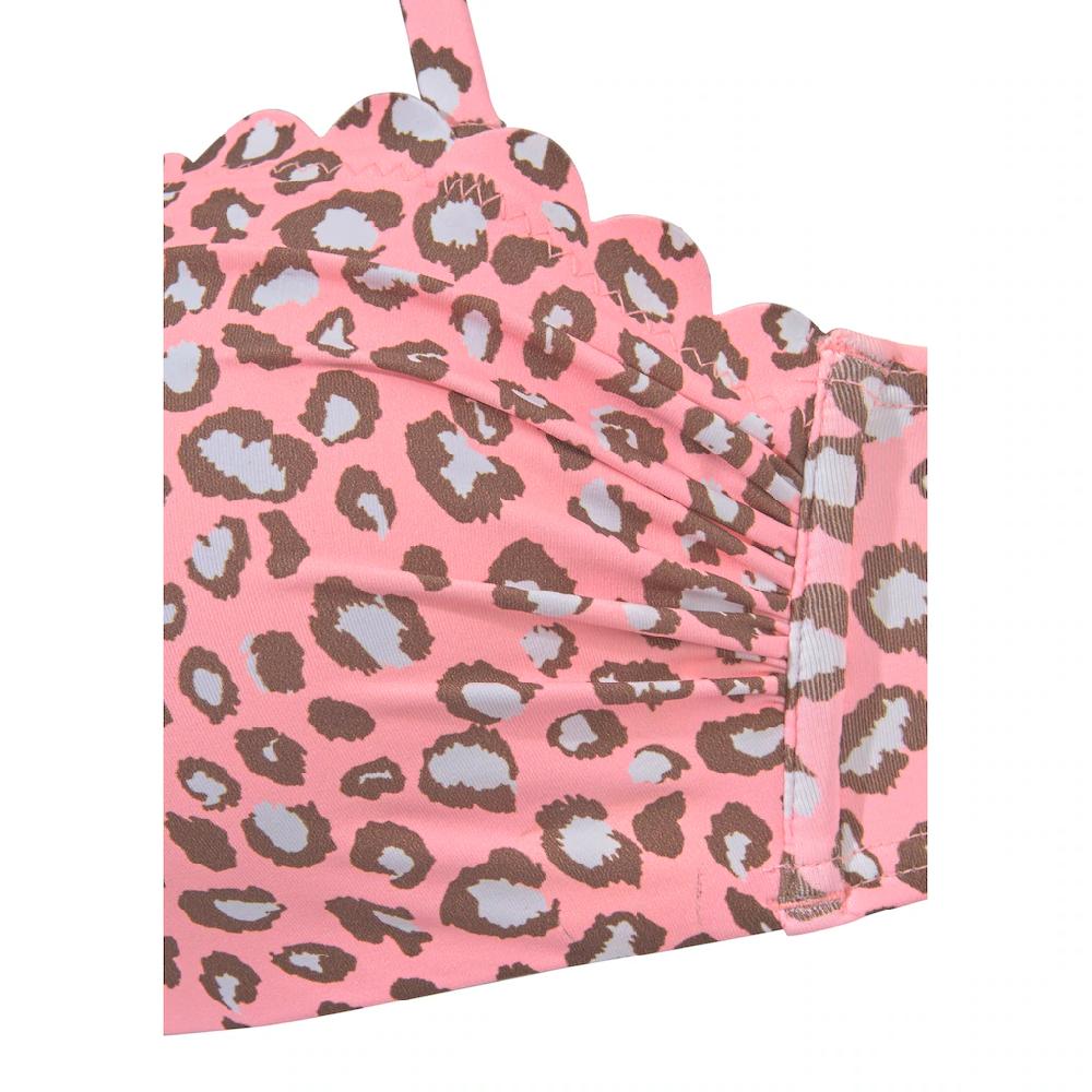 LASCANA Bügel-Bandeau-Bikini-Top »Mae« Farbenfroher Animalprint Wattierte Cups Abnehmbare Träger ▷ Für