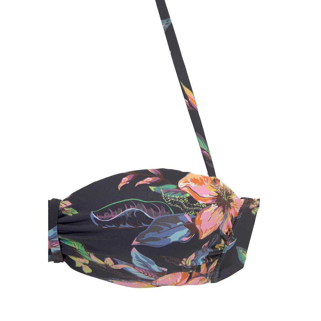 LASCANA Bügel-Bandeau-Bikini-Top »Malia« Mit Tropischem Print Bestellen