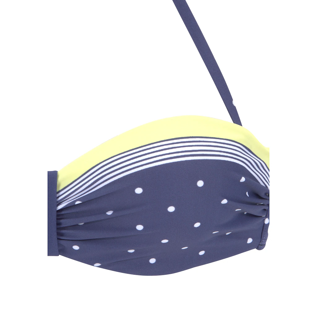 LASCANA Bügel-Bandeau-Bikini-Top »Monri« Mit Kontrastfarbenem Detail Online Bestellen