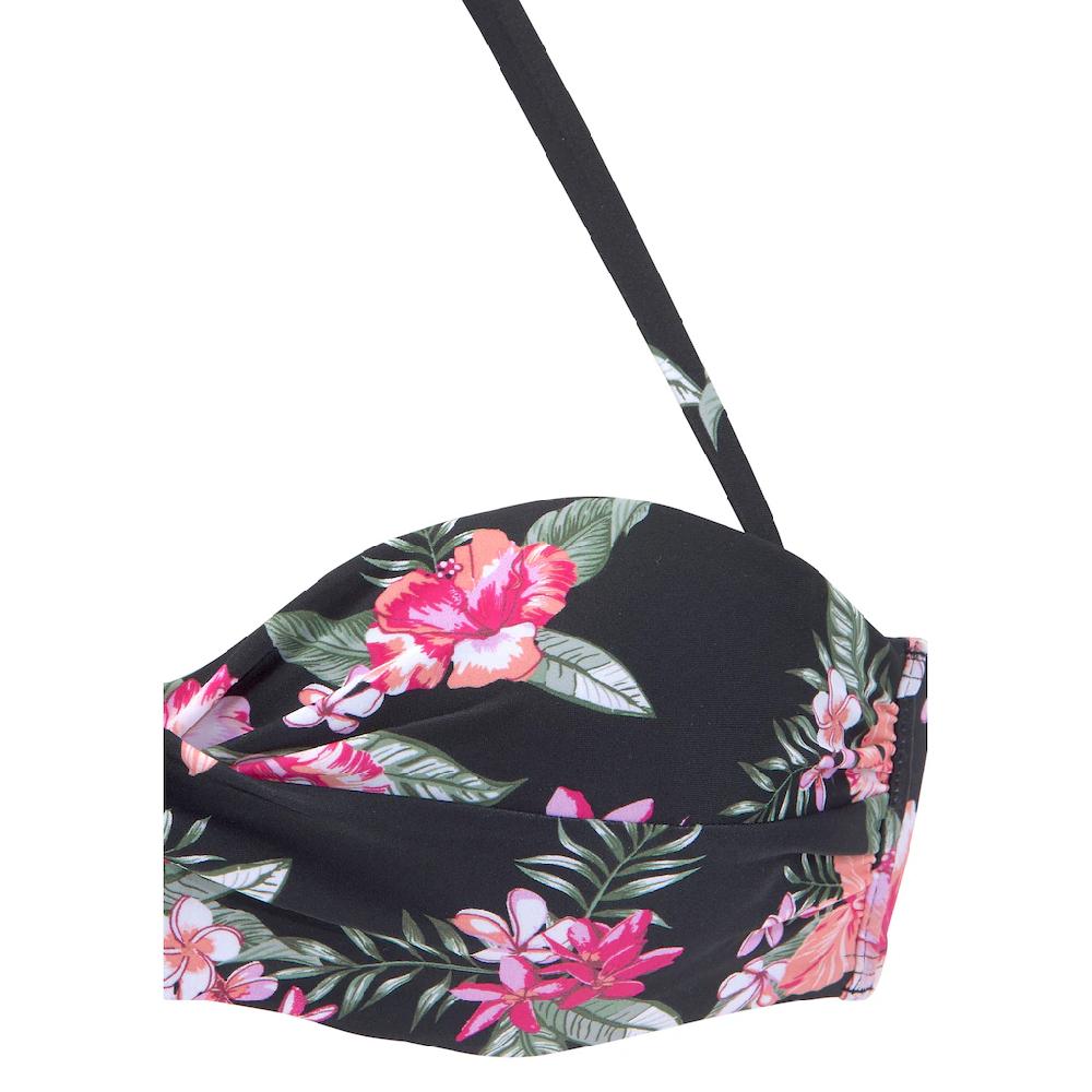 LASCANA Bügel-Bandeau-Bikini-Top »Santini« Im Floralen Design Bestellen