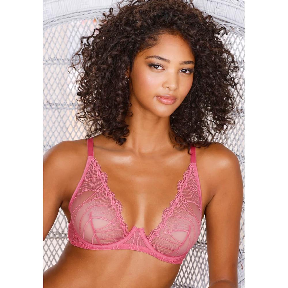 LASCANA Bügel-BH »Gianna« Aus Leicht Schimmernder Filigraner Spitze Sexy Dessous Online Kaufen