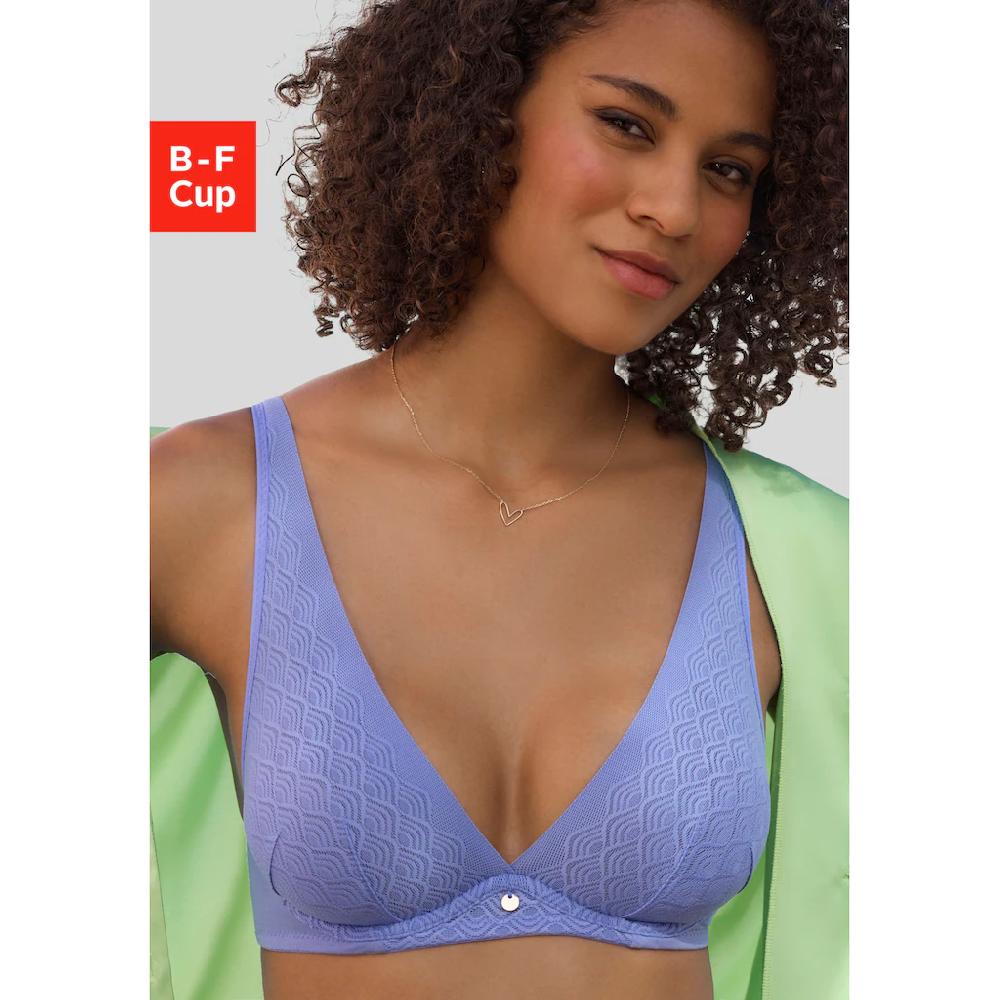 LASCANA Bügel-BH in High-Apex-Schnittform mit extraflachen Kanten Dessous