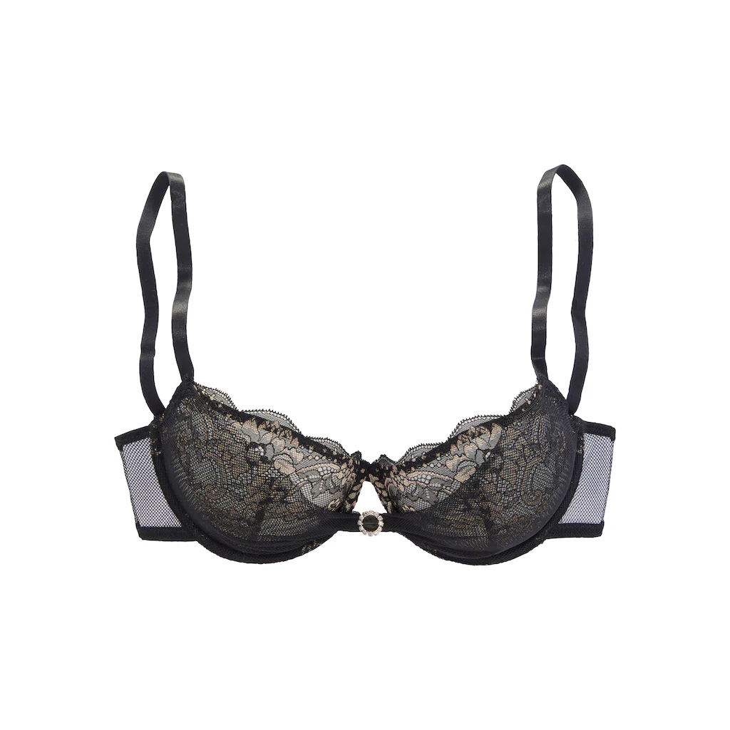 LASCANA Bügel-BH Mit Edlem Ringaccessoire Aus Extravaganter Spitze Sexy Dessous ▷ Für