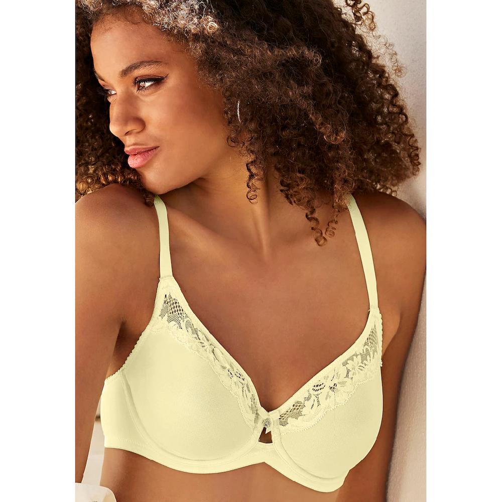 LASCANA Bügel-BH Mit Feiner Spitzenborte Und Zierschleife Vorne Dessous Kaufen