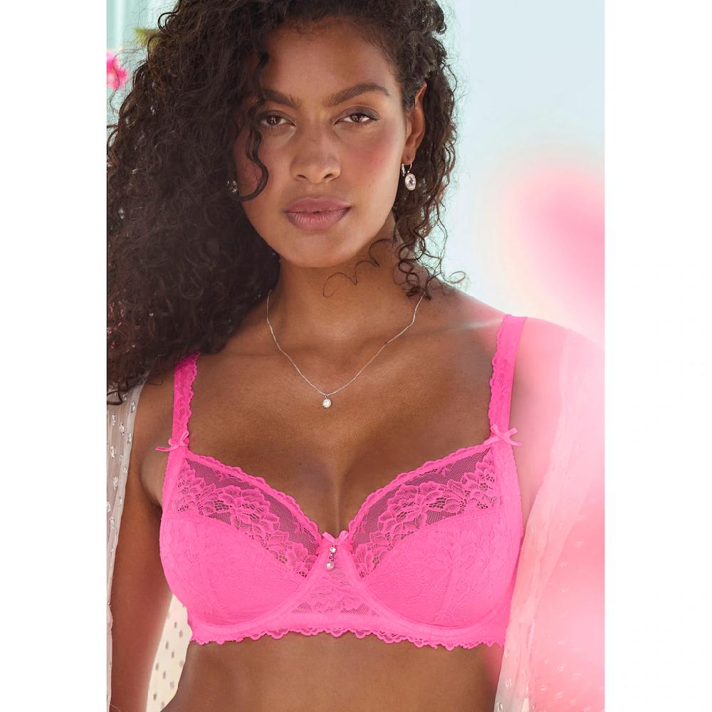 LASCANA Bügel-BH Mit Hübschen Spitzenträgern Sexy Dessous