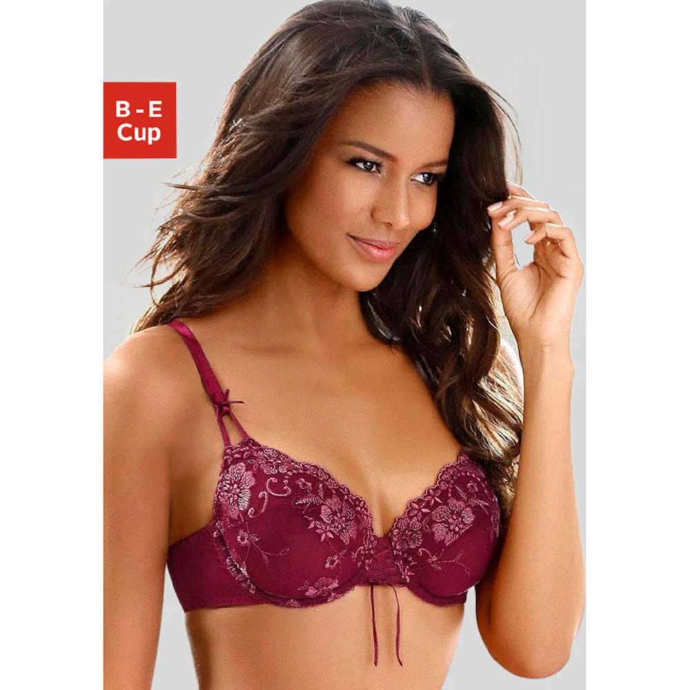 LASCANA Bügel-BH »Wanda« mit Zierschnürung und Stickerei Spitze Dessous ▷ für