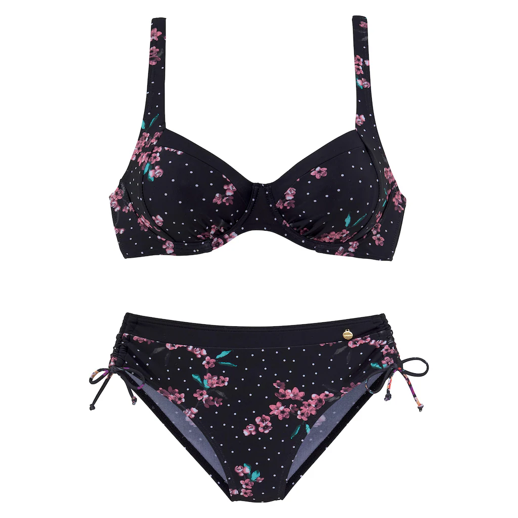 LASCANA Bügel-Bikini Mit Blumen Und Punkten Online Kaufen