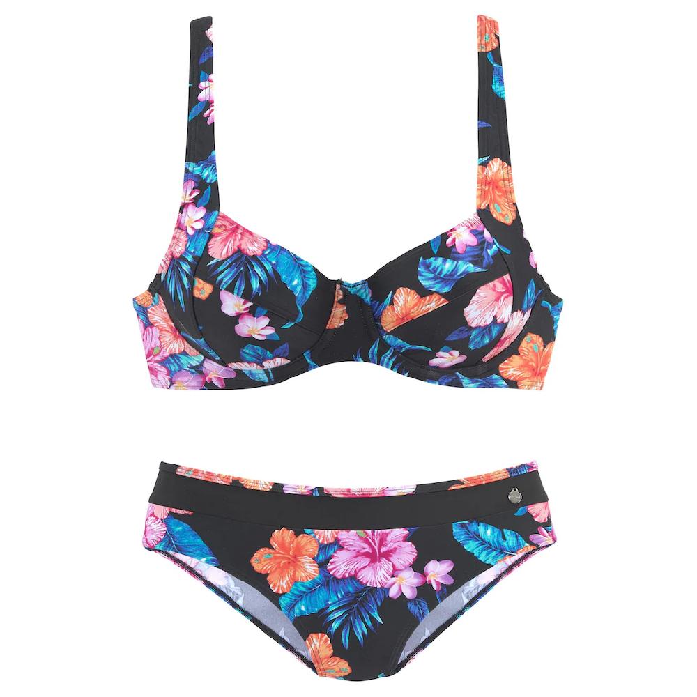 LASCANA Bügel-Bikini Mit Breiten Trägern Und Print Online Bestellen
