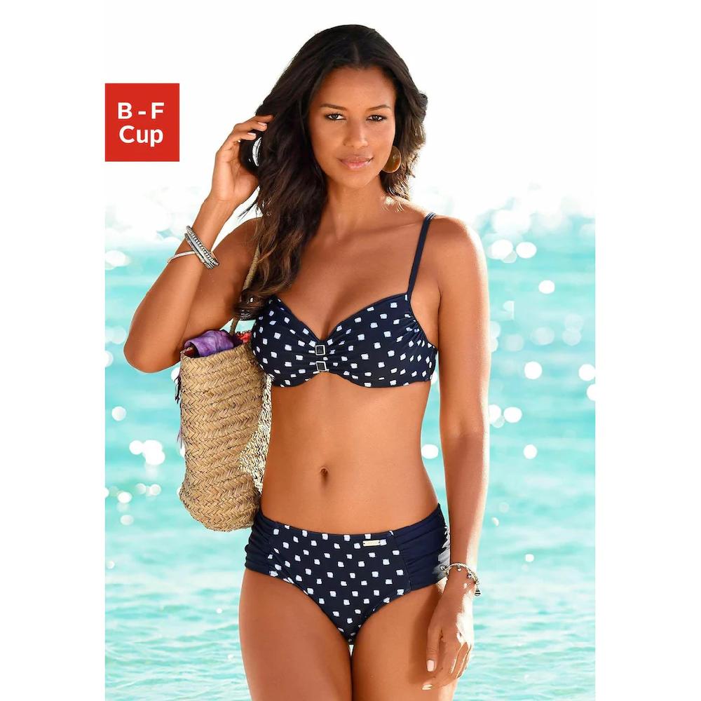 LASCANA Bügel-Bikini mit gerafften Einsätzen online kaufen
