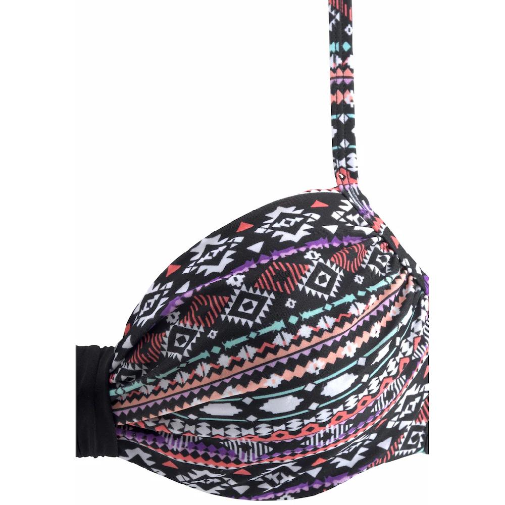 LASCANA Bügel-Bikini Mit Unifarbener Schlaufe Zwischen Den Cups Bestellen