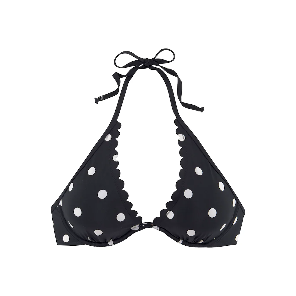 LASCANA Bügel-Bikini-Top »Jada« Mit Muschelkante Und Punktedesign Kaufen