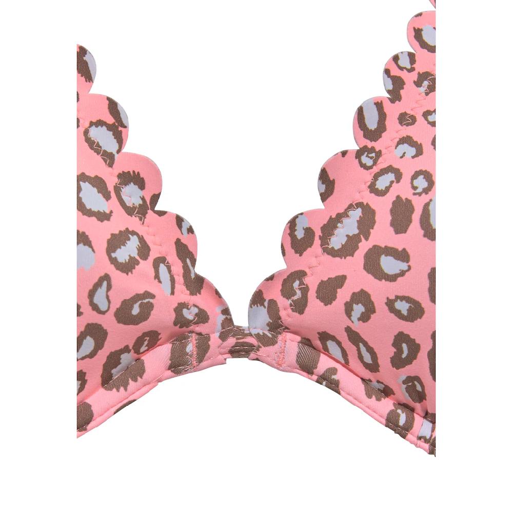 LASCANA Bügel-Bikini-Top »Mae« Farbenfroher Animalprint Herausnehmbare Cups Im Nacken Zu Binden Bestellen