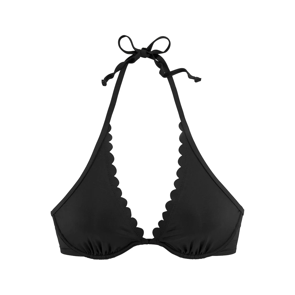 LASCANA Bügel-Bikini-Top »Scallop« Mit Gelaserter Wellenkannte Online Bestellen
