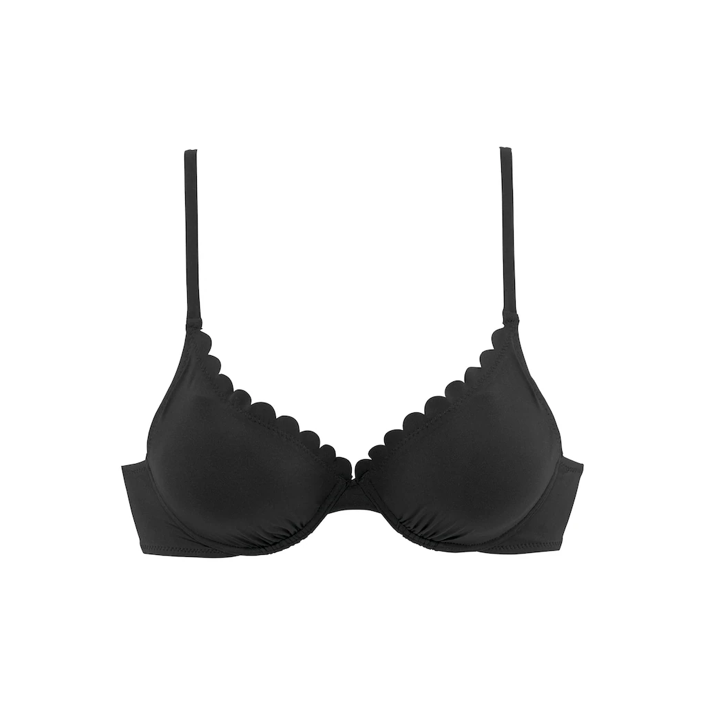 LASCANA Bügel-Bikini-Top »Scallop« Mit Wattierung Online Kaufen