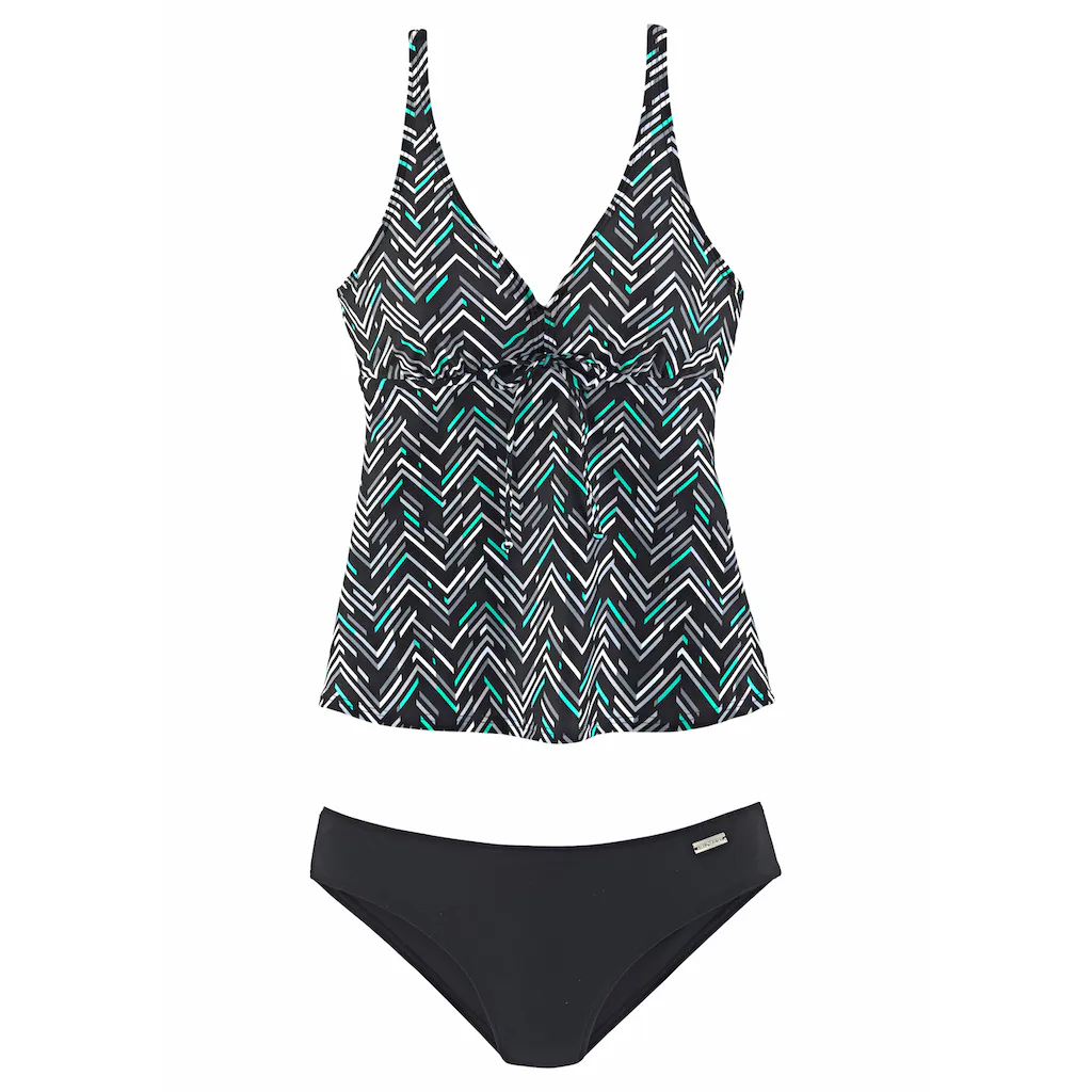 LASCANA Bügel-Tankini Mit Zacken-Muster