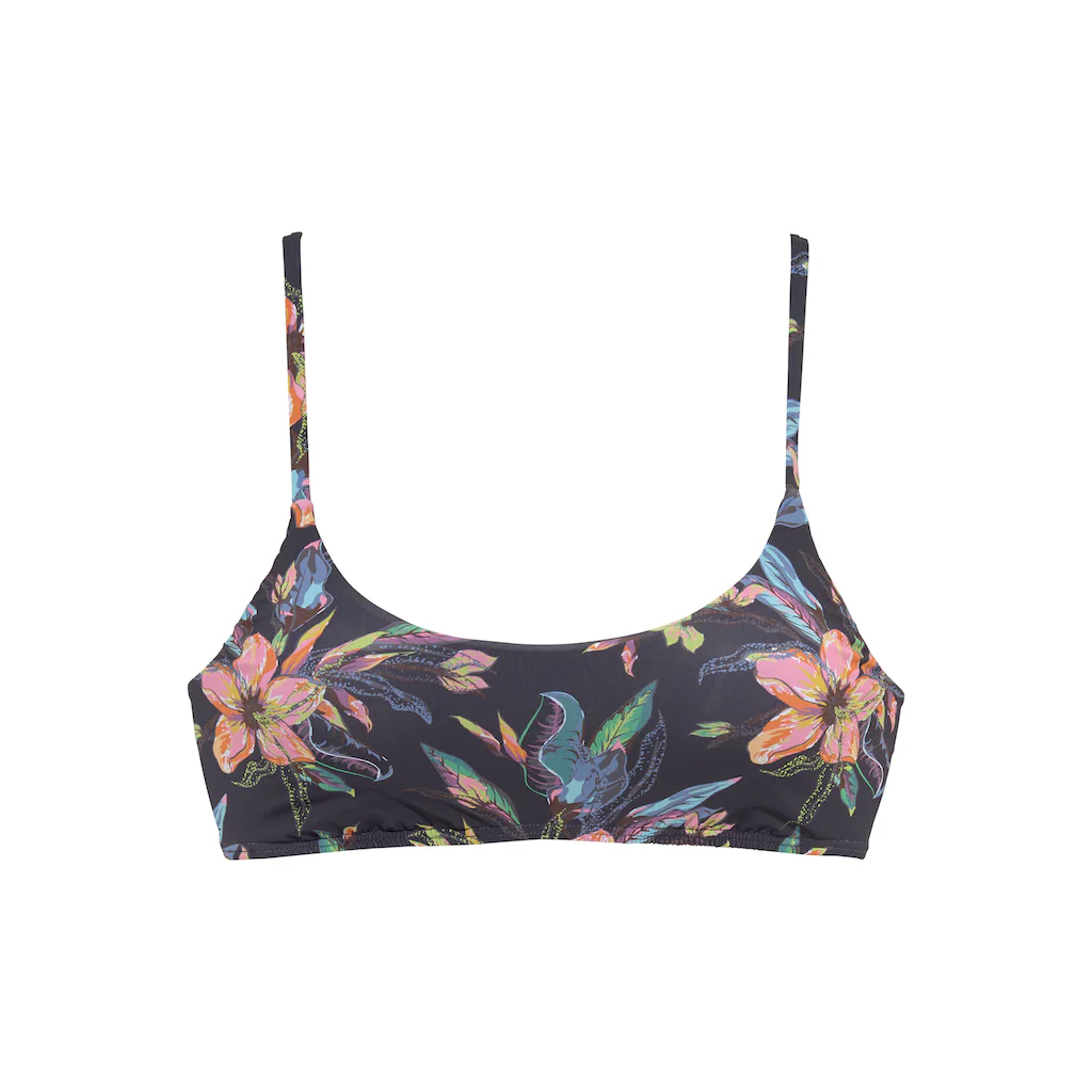 LASCANA Bustier-Bikini-Top »Malia« Mit Tropischem Print Bestellen