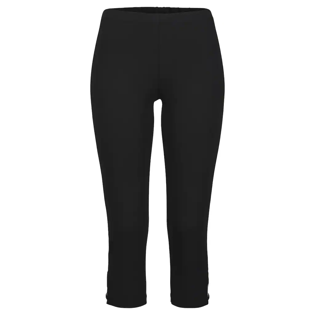 LASCANA Caprileggings Mit Cut-outs Am Saum 3/4-Länge Basic Elastisch