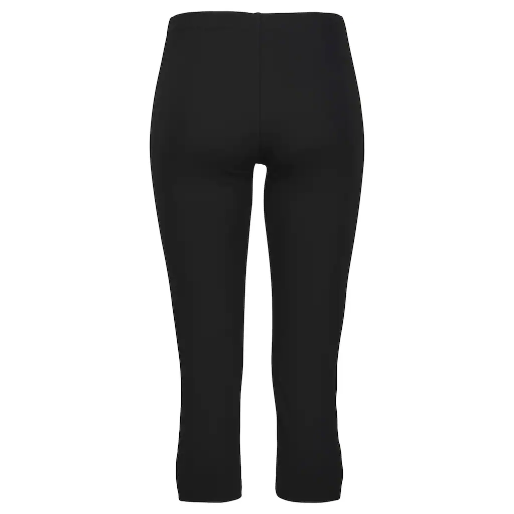 LASCANA Caprileggings Mit Cut-outs Am Saum 3/4-Länge Basic Elastisch