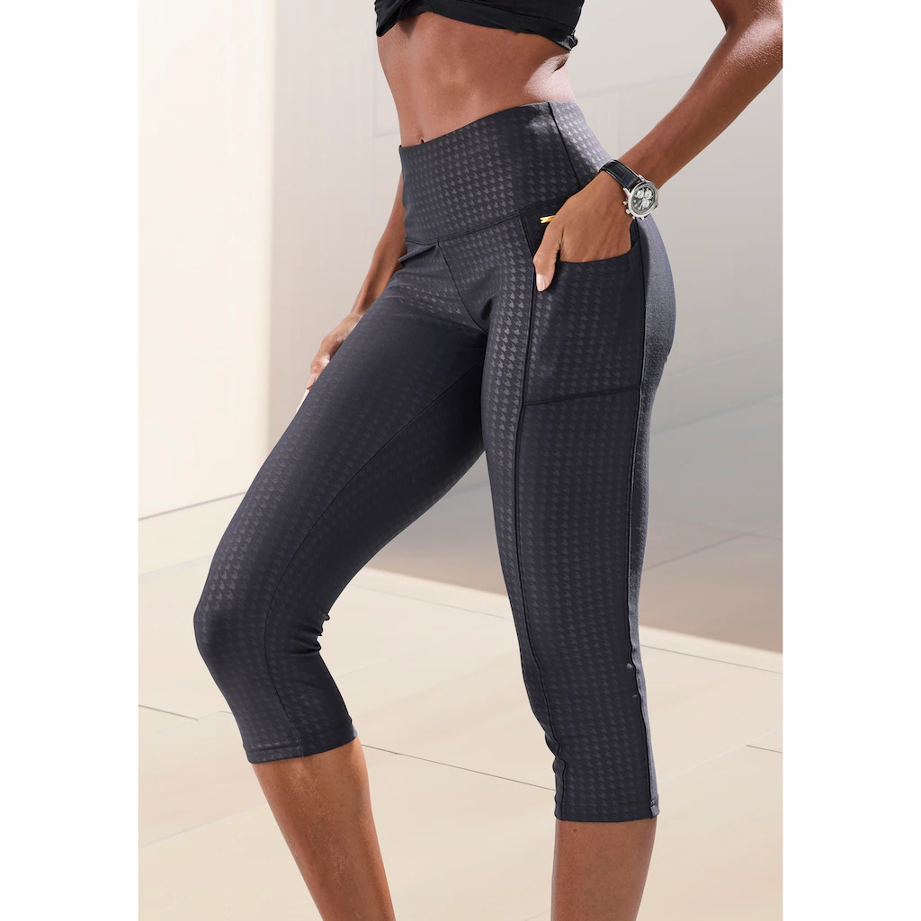 LASCANA Caprileggings Sporthose im Allover-Druck