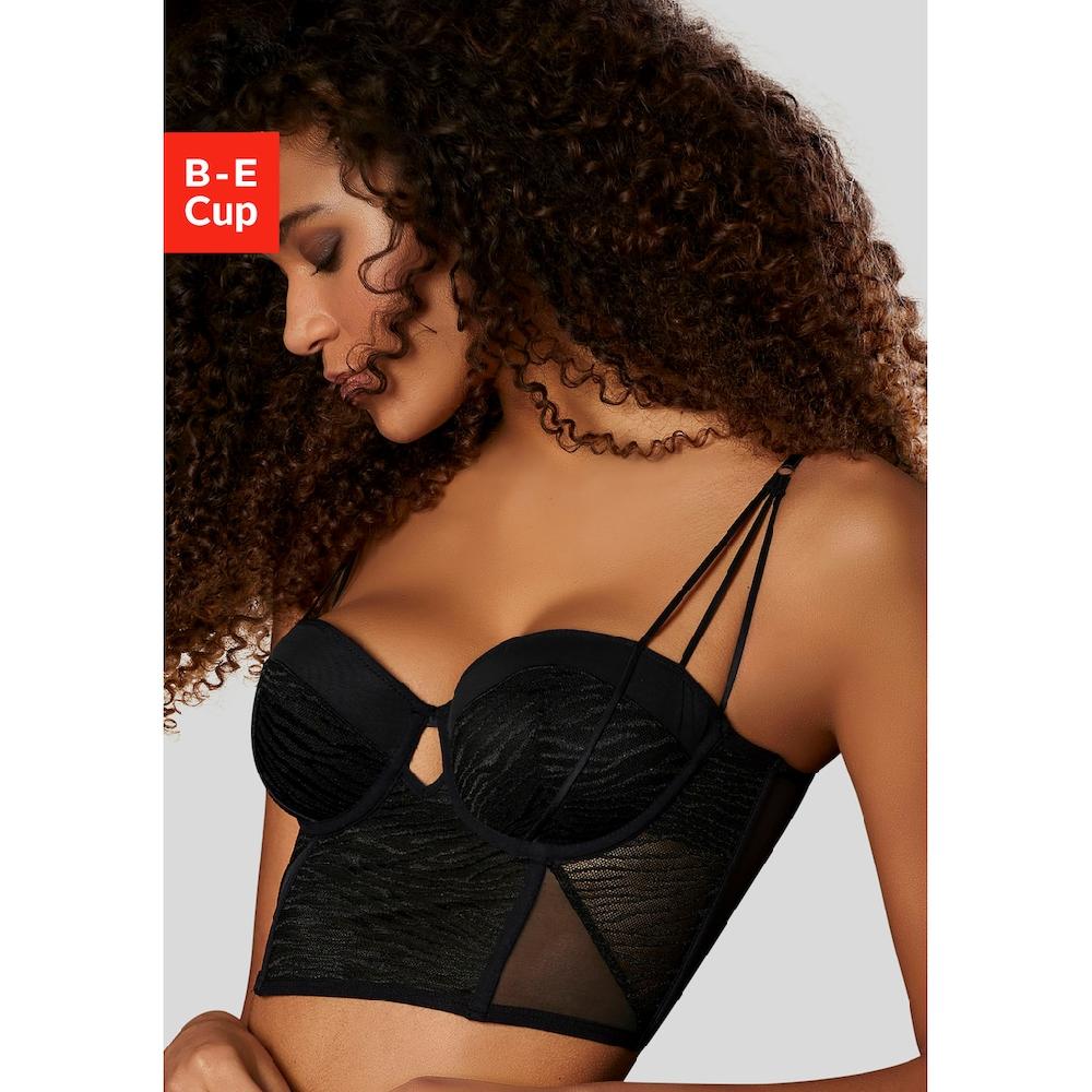LASCANA Corsage mit Bügel und dezent transparenter Optik sexy Dessous ▷ für