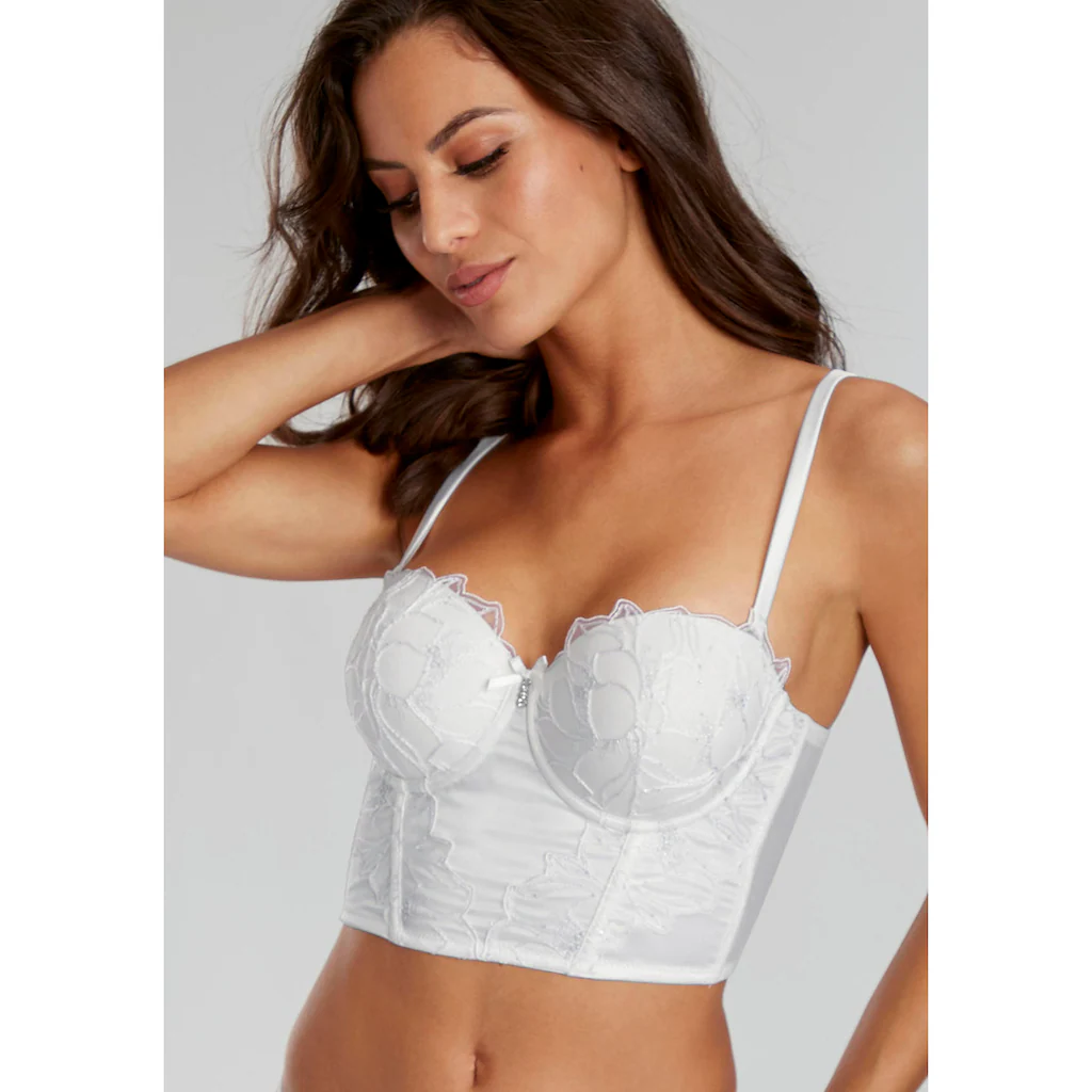 LASCANA Corsage Mit Edler Spitze Und Hübschem Glitzeraccessoire Sexy Dessous Online Kaufen