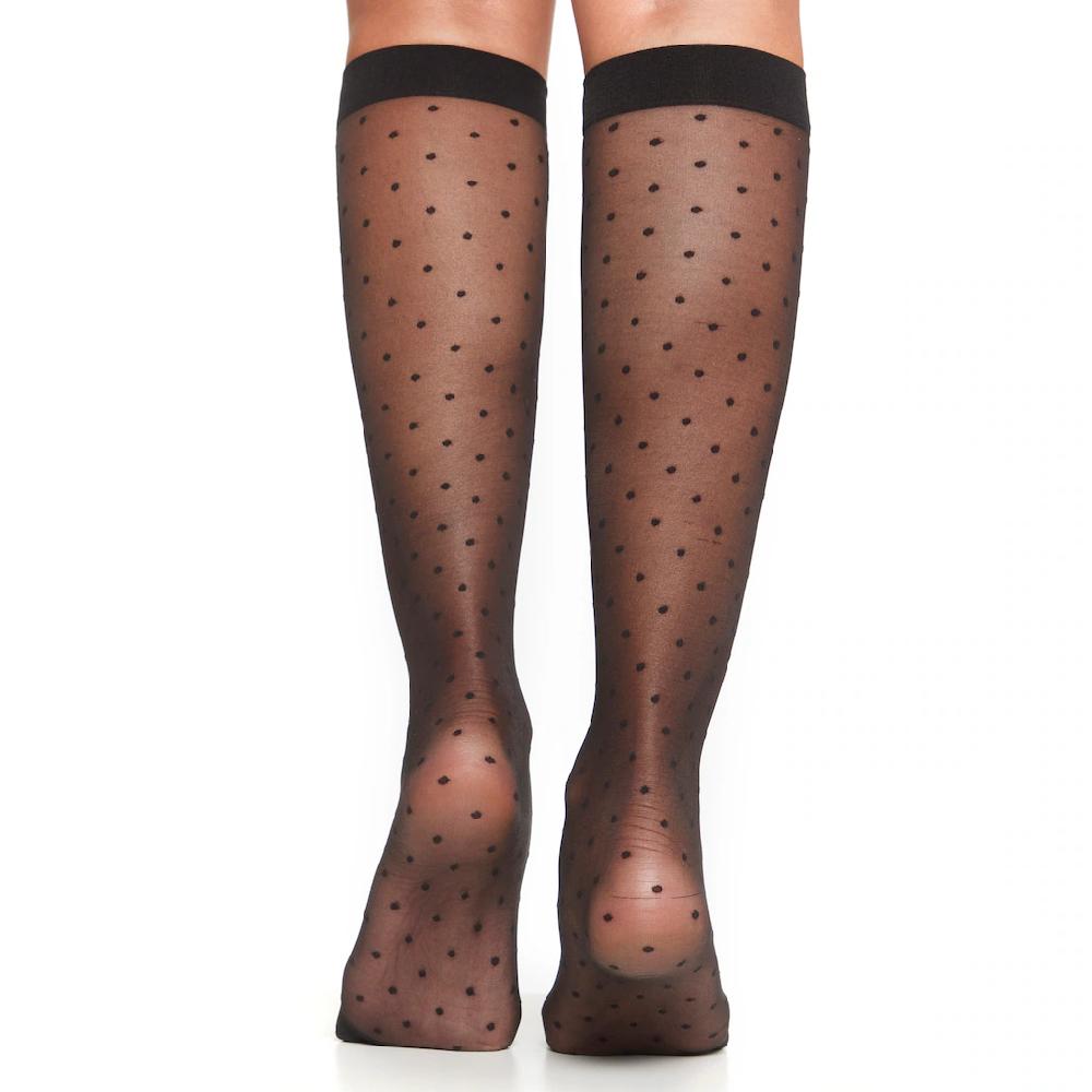 LASCANA Feinkniestrümpfe (Packung 3 Paar) Mit Kleinem Punkt Design Kaufen