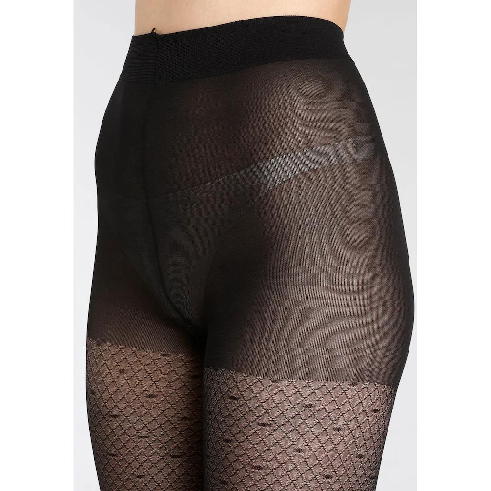 LASCANA Feinstrumpfhose Mit Micro Netz Und Kleinen Punkten Bestellen