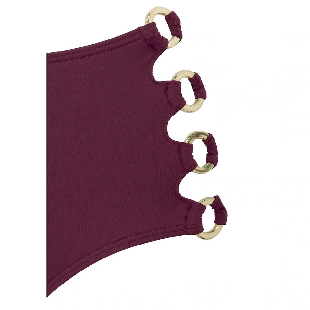 LASCANA Highwaist-Bikini-Hose »Italy« Goldfarbene Zierringe ▷ Für