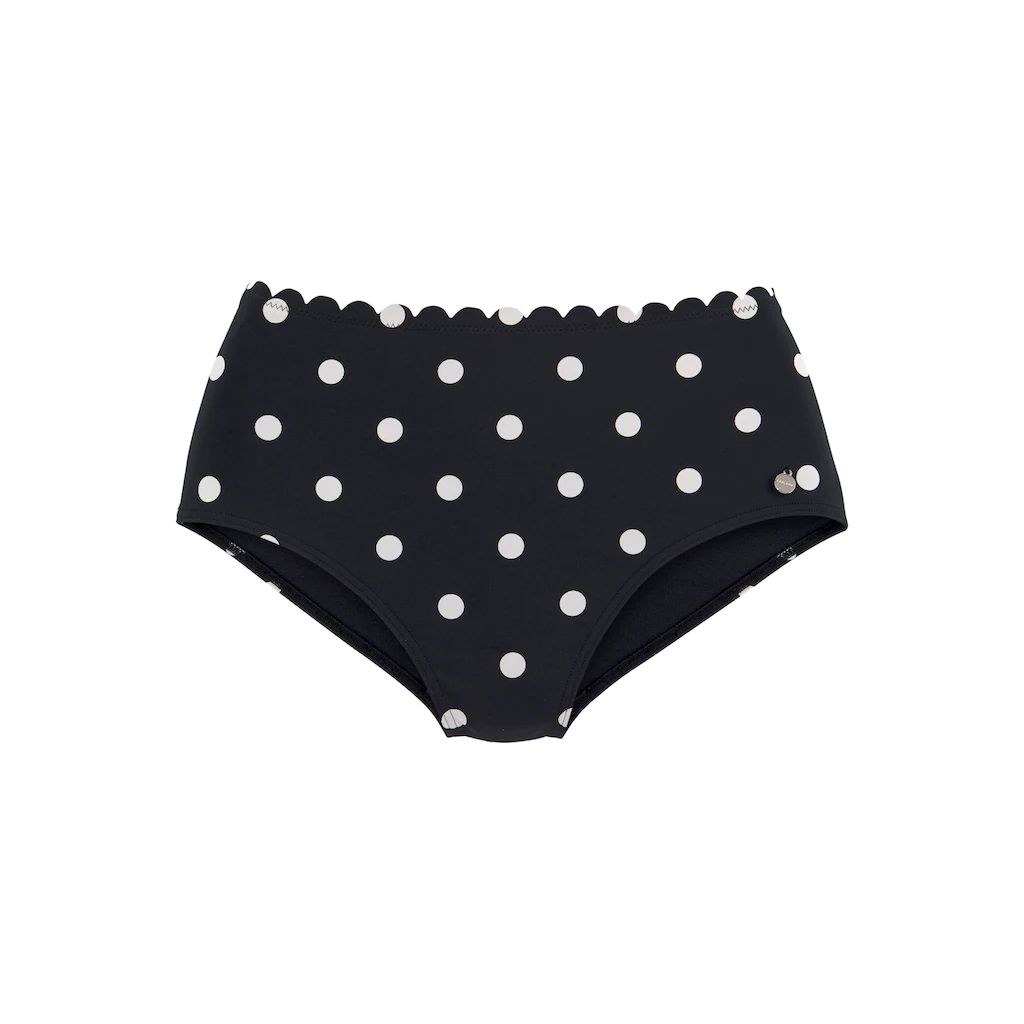 LASCANA Highwaist-Bikini-Hose »Jada« Mit Muschelkante Und Punkten Kaufen