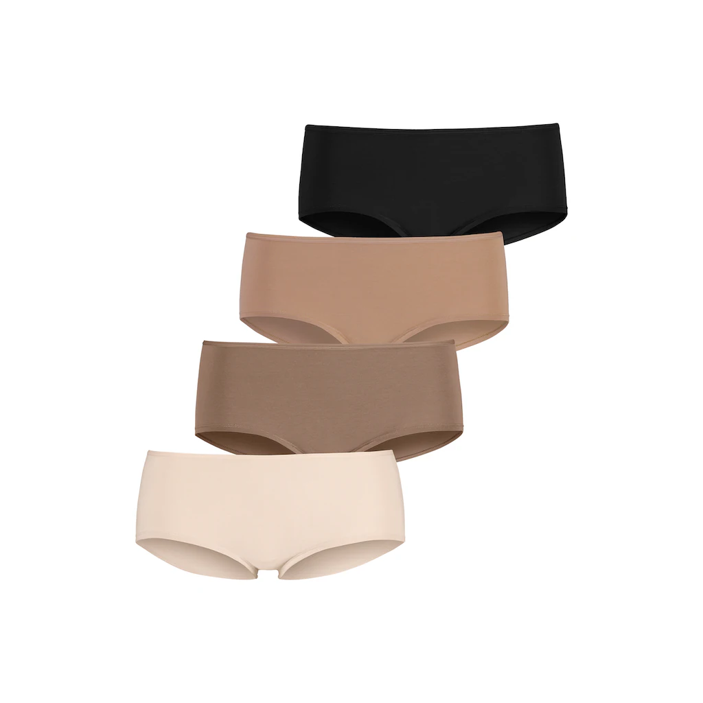 LASCANA Hipster (4er-Pack) Aus Elastischer Baumwolle