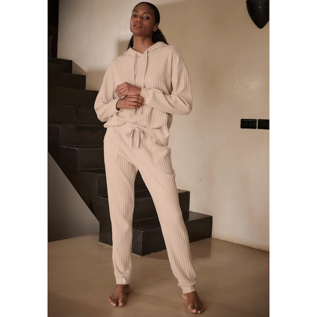LASCANA Homewearhose Lounge-/ Strickhose Mit Praktischen Taschen Loungewear