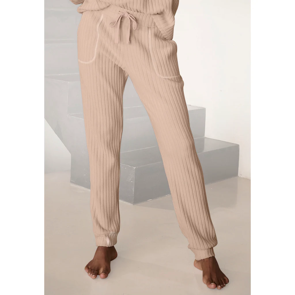 LASCANA Homewearhose Lounge-/ Strickhose mit praktischen Taschen Loungewear
