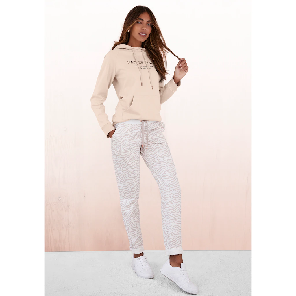 LASCANA Hoodie Mit Kängurutasche Loungeanzug