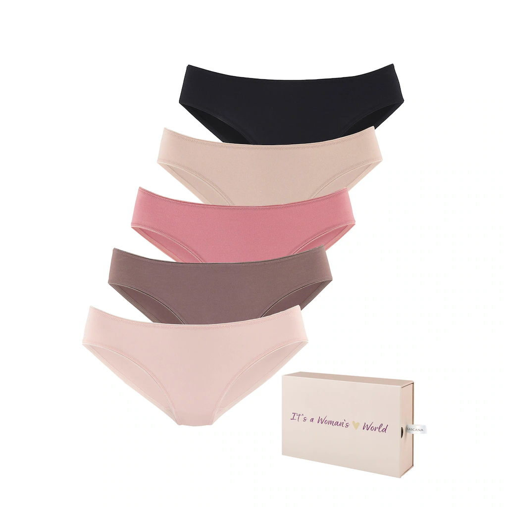 LASCANA Jazz-Pants Slips (5er-Pack) aus Baumwolle mit schöner Aufbewahrungsbox online bestellen