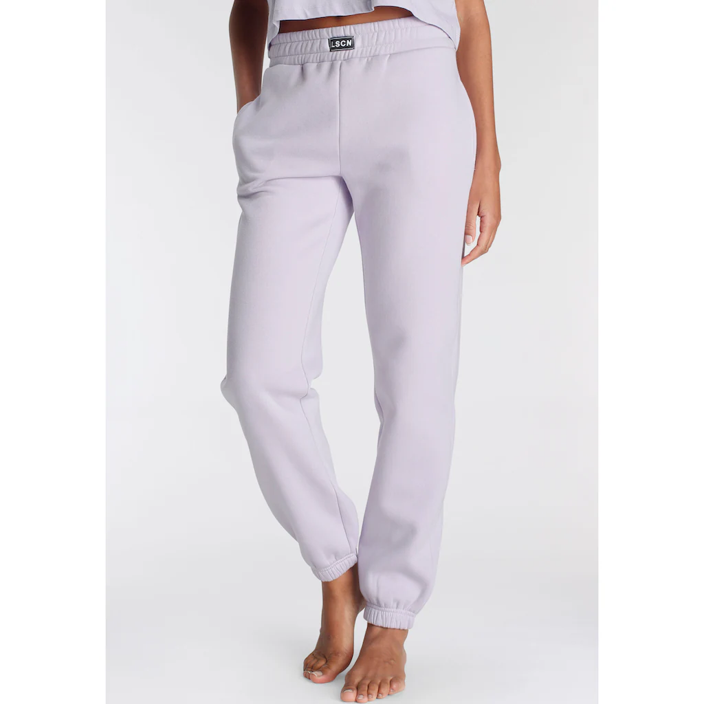 LASCANA Jogginghose mit geripptem Hosenbund Loungewear Loungeanzug